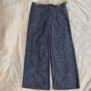 Joie Women's Wide-Leg Drawstring Trousers - Denim Blue